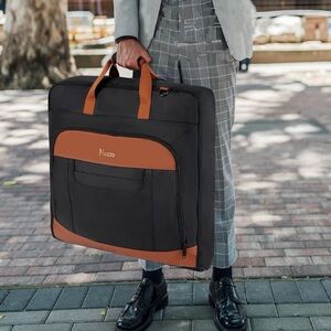Mancro Garment Bag Suit Travel Duffel Carry On with Shoulder Strap